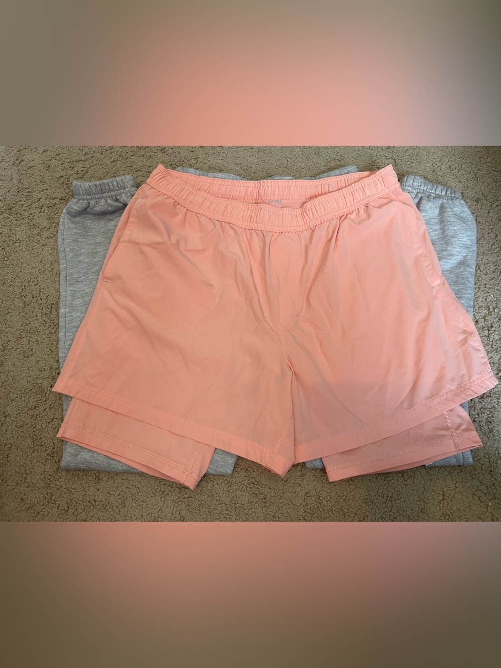 DSG Stride 3” Running Shorts Women’s L Peach Athletic Built-In Liner